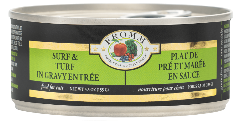 Fromm-Four-Star Grain-Free Shredded Surf & Turf in Gravy Canned Cat Food