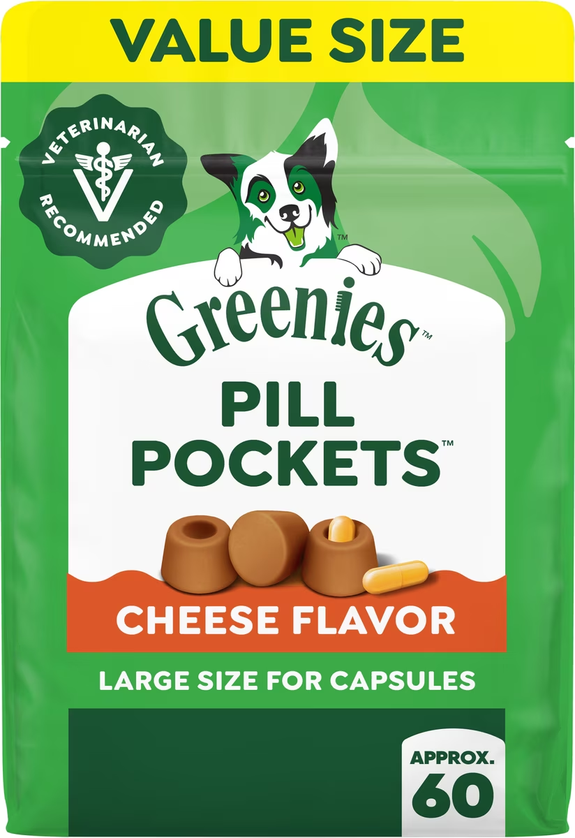 Greenies-Pill Pockets Cheese Flavor Dog Treats