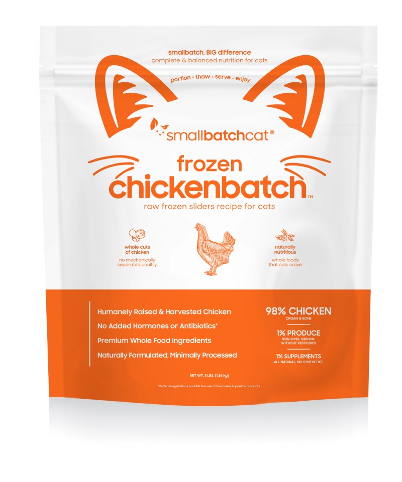Smallbatch-Raw Frozen Chicken Sliders for Cats