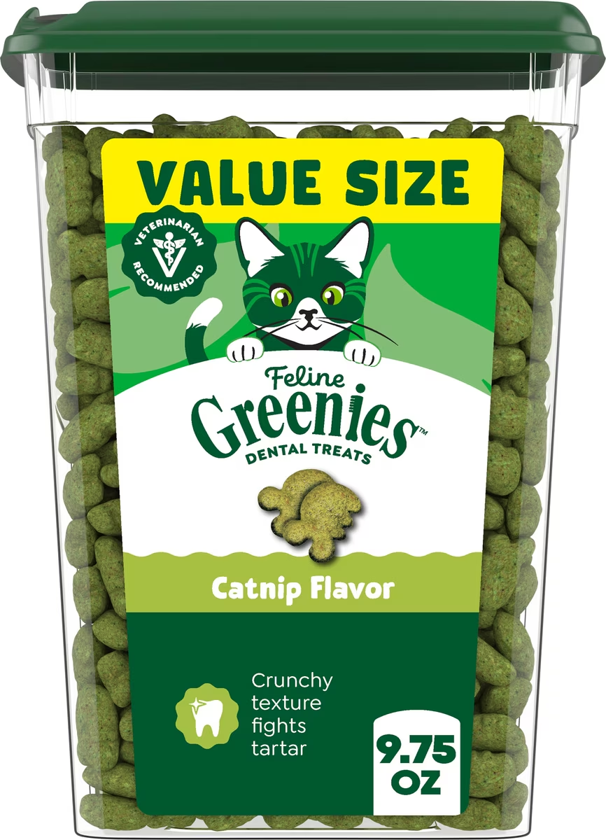 Greenies-Feline Adult Dental Catnip Flavor Cat Treats