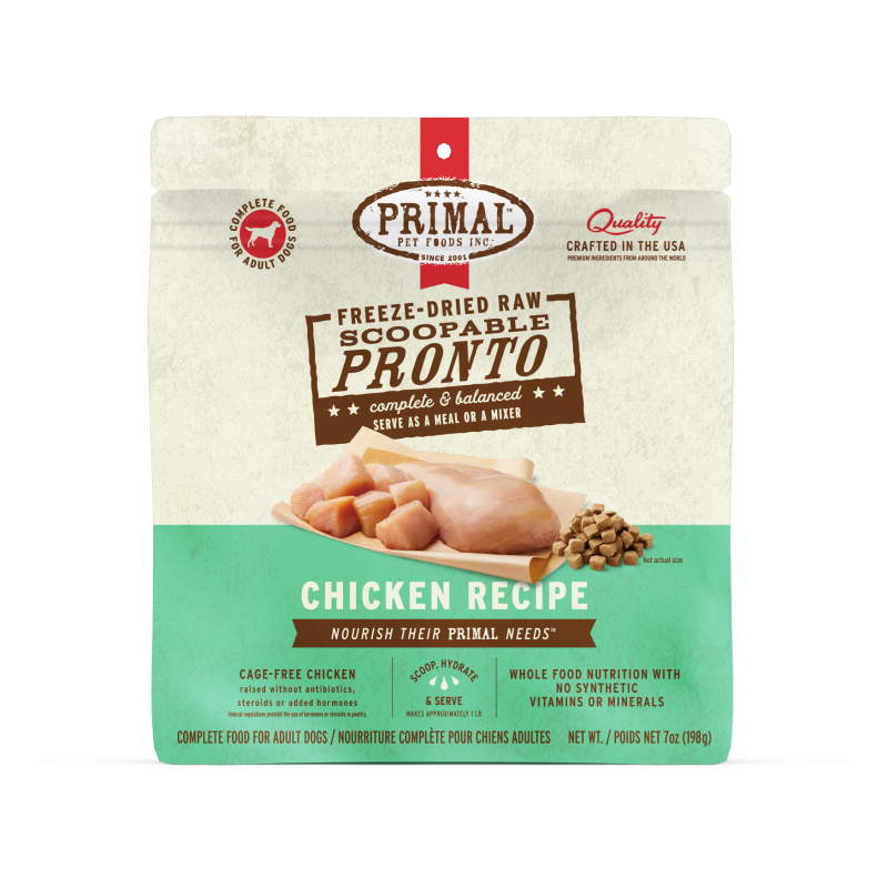 Primal-Pronto Chicken Recipe Freeze-Dried Raw Dog Food