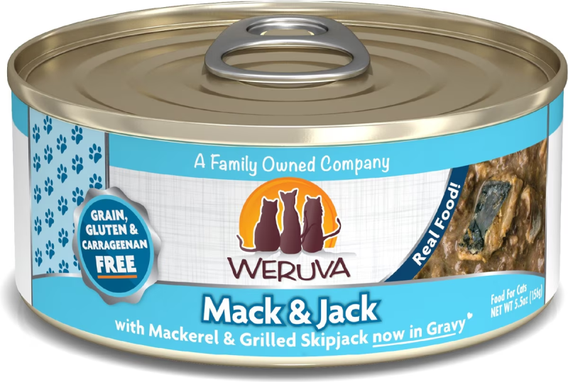Weruva-Mack And Jack With Mackerel and Grilled Skipjack Canned Cat Food