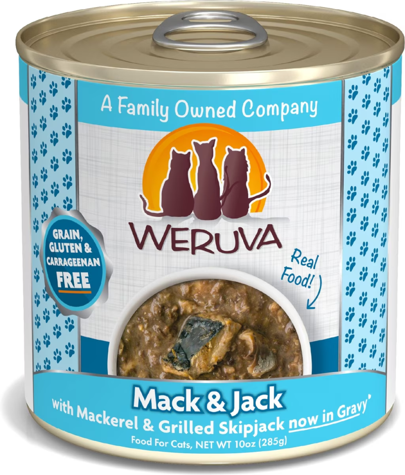 Weruva-Mack And Jack With Mackerel and Grilled Skipjack Canned Cat Food