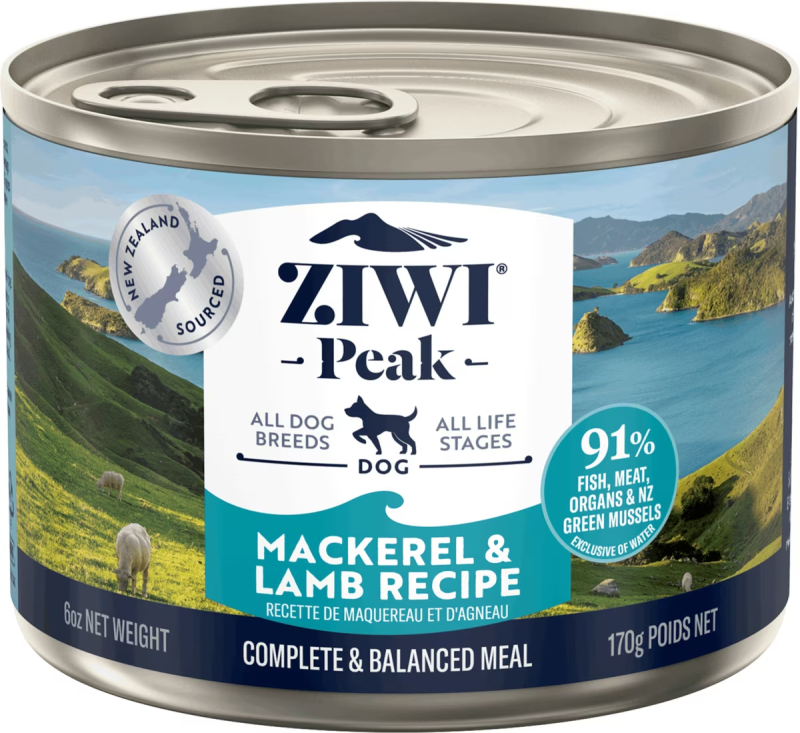 Ziwi Peak-Grain Free Mackerel & Lamb Recipe Canned Dog Food