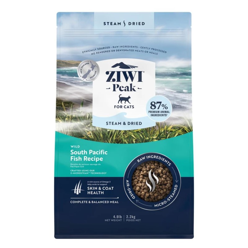 Ziwi Peak-Steam & Dried Wild South Pacific Fish Recipe Air-Dried Cat Food