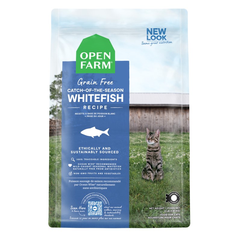 Open Farm-Grain Free Catch of the Season Whitefish Recipe Dry Cat Food