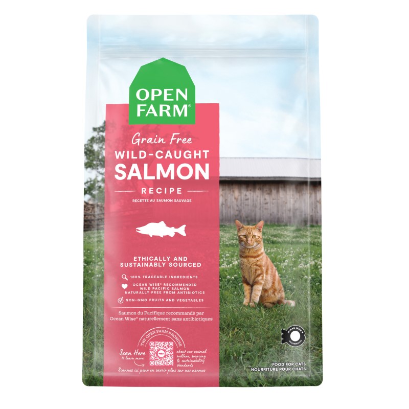 Open Farm-Grain Free Wild Caught Salmon Recipe Dry Cat Food