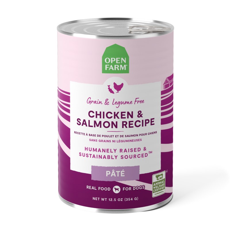 Open Farm-Grain Free Chicken & Salmon Pate Wet Dog Food