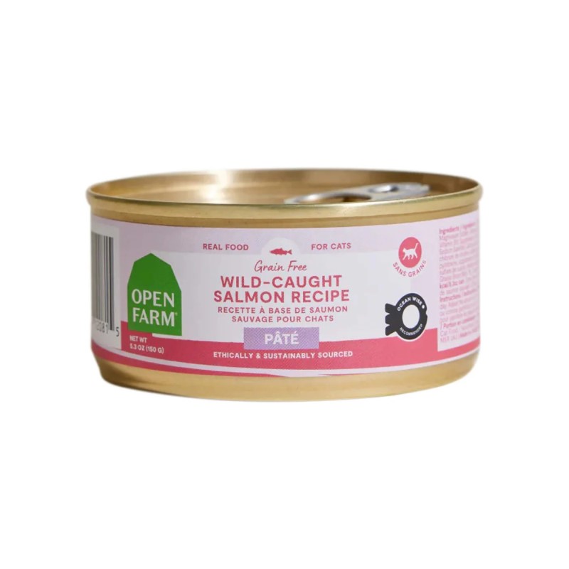 Open Farm-Grain Free Wild-Caught Salmon Pate Wet Cat Food