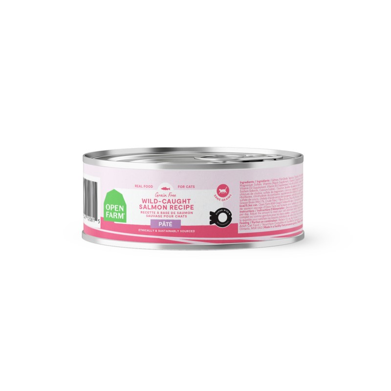 Open Farm-Grain Free Wild-Caught Salmon Pate Wet Cat Food