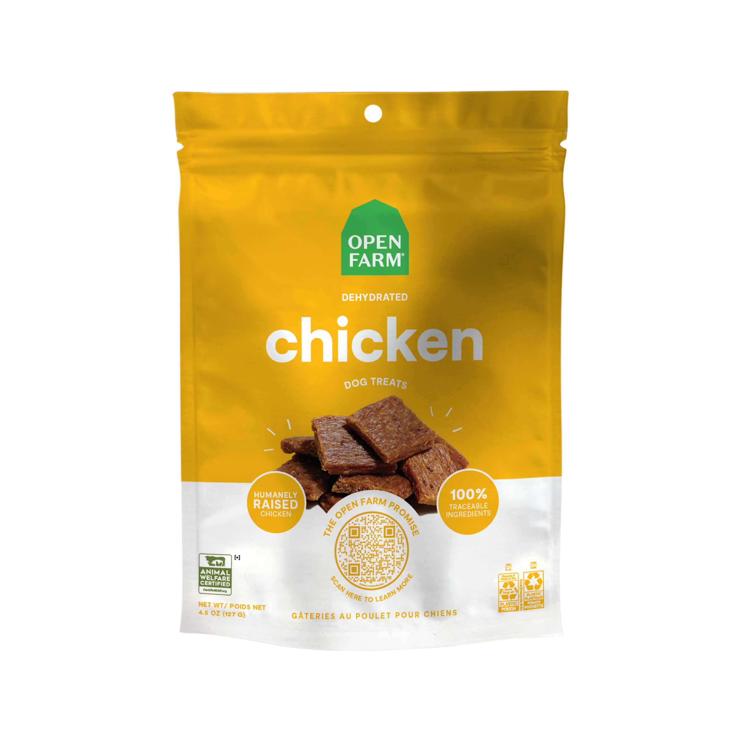 Open Farm-Dehydrated Grain Free Chicken Dog Treats