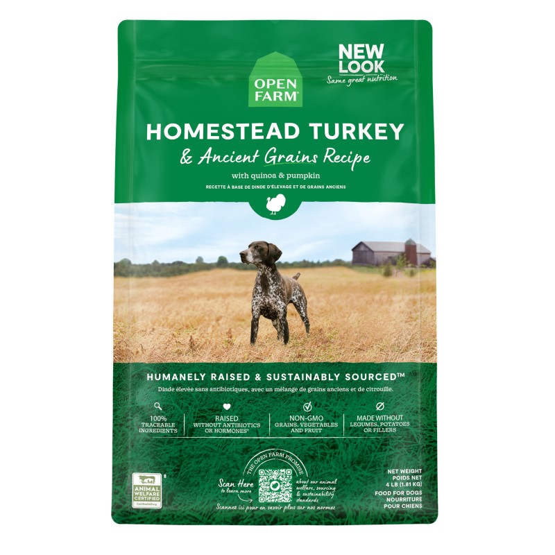 Open Farm-Homestead Turkey & Ancient Grains Dry Dog Food