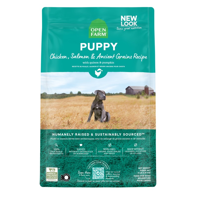 Open Farm-Ancient Grains Chicken & Salmon Puppy Dry Dog Food