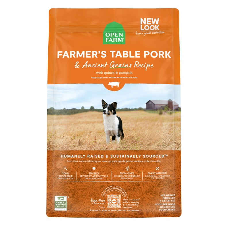 Open Farm-Farmer's Table Pork & Ancient Grains Dry Dog Food