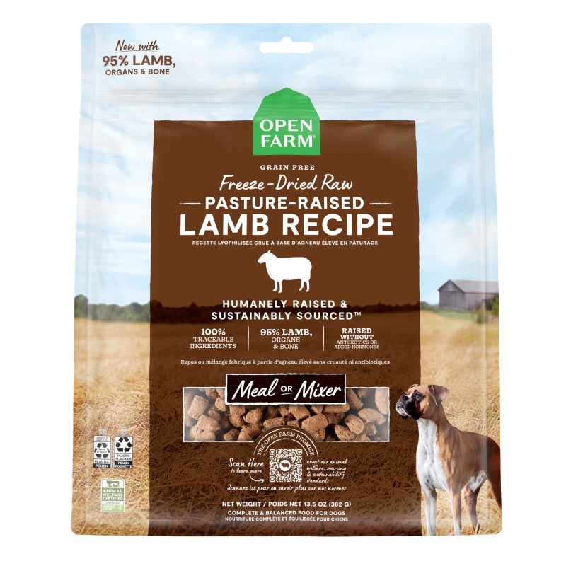 Open Farm-Pasture-Raised Lamb Freeze Dried Raw Dog Food
