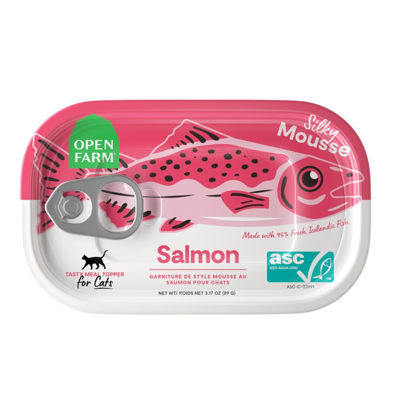 Open Farm-Grain Free Salmon Wet Topper for Cats
