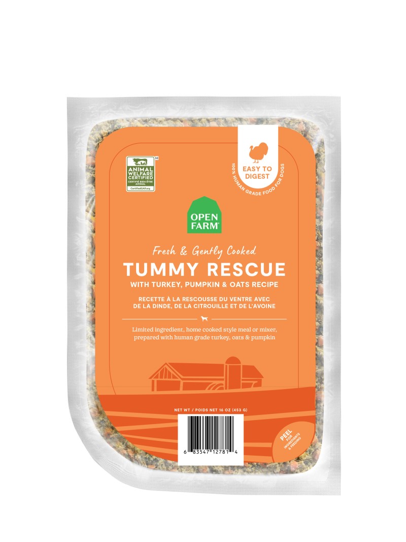 Open Farm-Frozen Tummy Rescue Recipe Freshly Crafted & Gently Cooked Dog Food