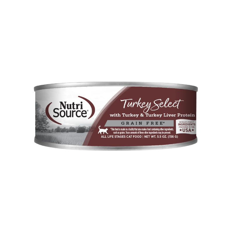 NutriSource-Grain Free Turkey & Turkey Liver Select Canned Cat Food