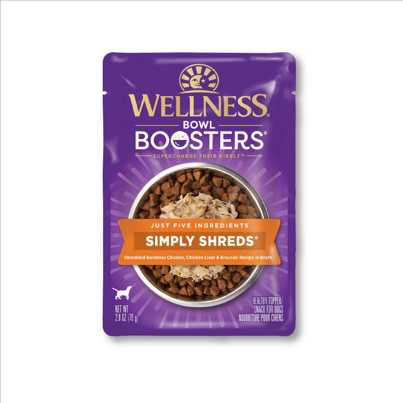 Wellness-CORE Simply Shreds Chicken Chicken Liver & Broccoli In Broth Dog Food Topper