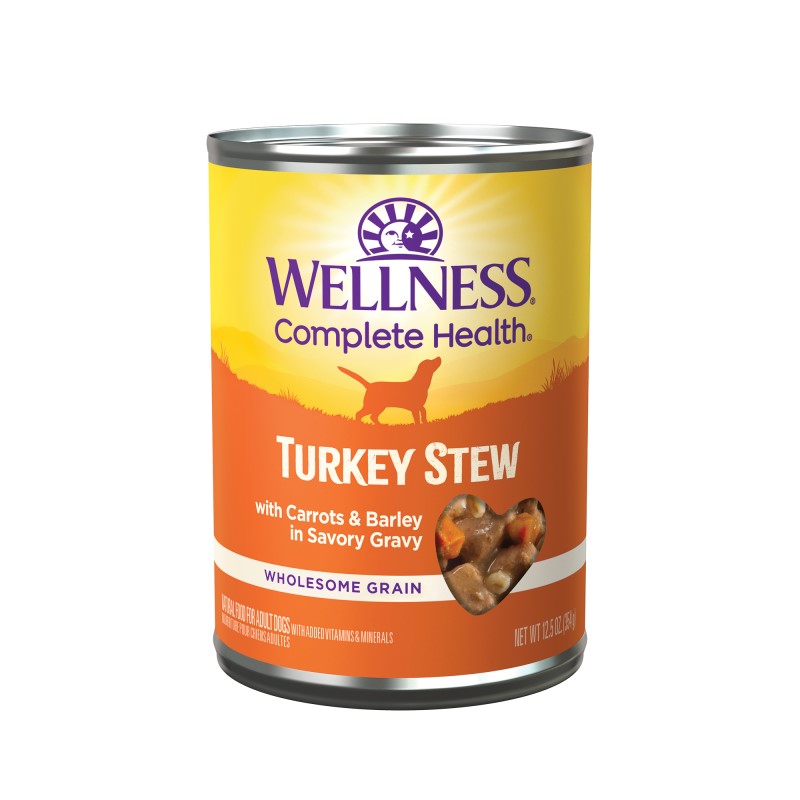 Wellness-Natural Turkey Stew with Barley and Carrots Wet Canned Dog Food
