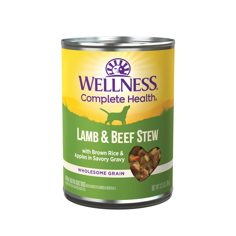 Wellness-Natural Lamb and Beef Stew with Brown Rice and Apples Wet Canned Dog Food