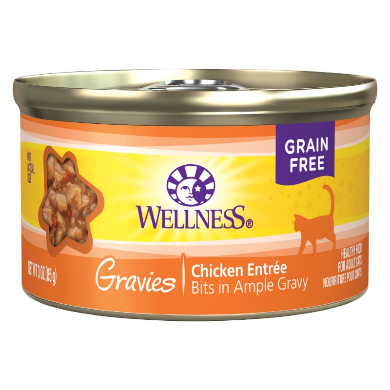 Wellness-Natural Grain Free Gravies Chicken Dinner Canned Cat Food