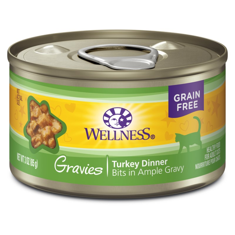 Wellness-Natural Grain Free Gravies Turkey Dinner Canned Cat Food