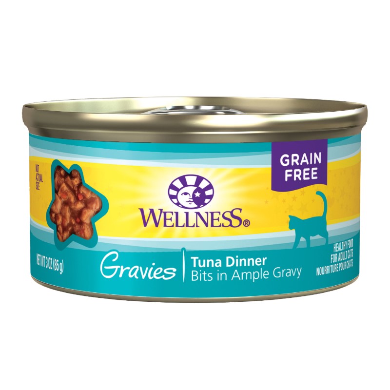 Wellness-Natural Grain Free Gravies Tuna Dinner Canned Cat Food