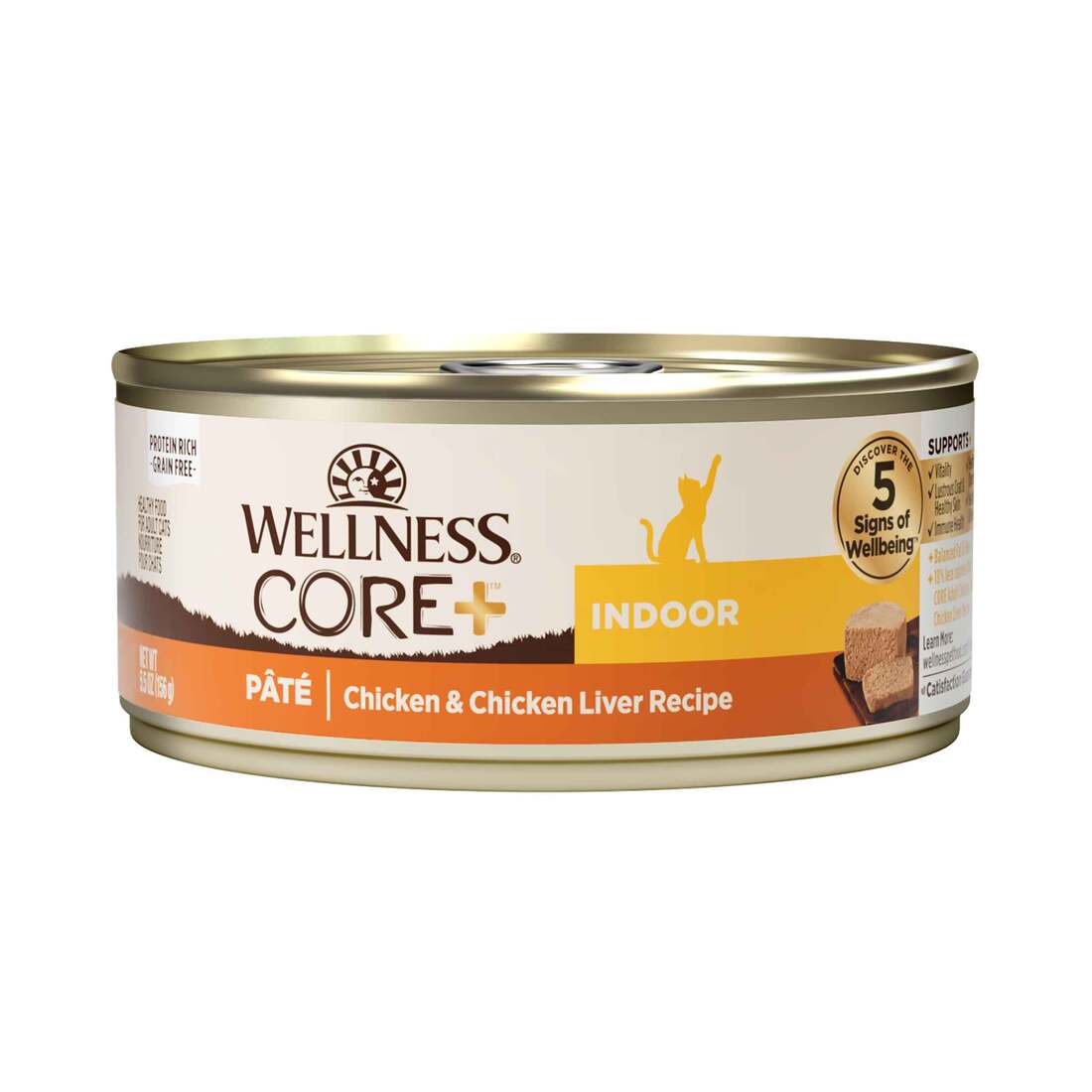Wellness-CORE Natural Grain Free Indoor Chicken and Chicken Liver Smooth Pate Wet Canned Cat Food