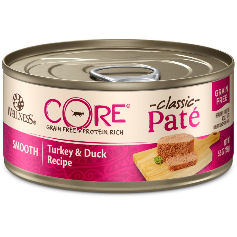 Wellness-CORE Natural Grain Free Turkey and Duck Pate Wet Canned Cat Food