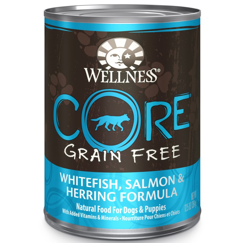 Wellness-CORE Grain Free Natural Whitefish, Salmon and Herring Recipe Wet Canned Dog Food