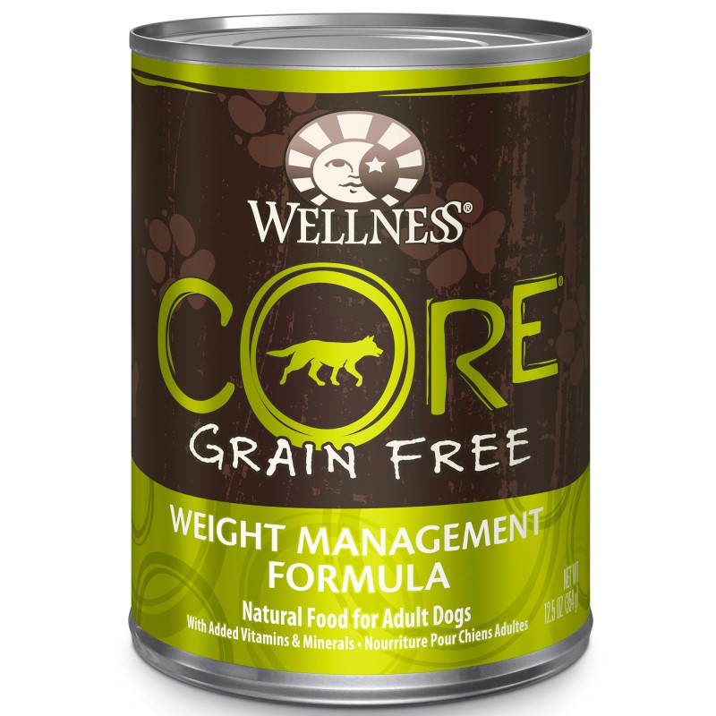 Wellness-CORE Grain Free Natural Weight Management Chicken Pork Liver, Whitefish and Turkey Canned Dog Food