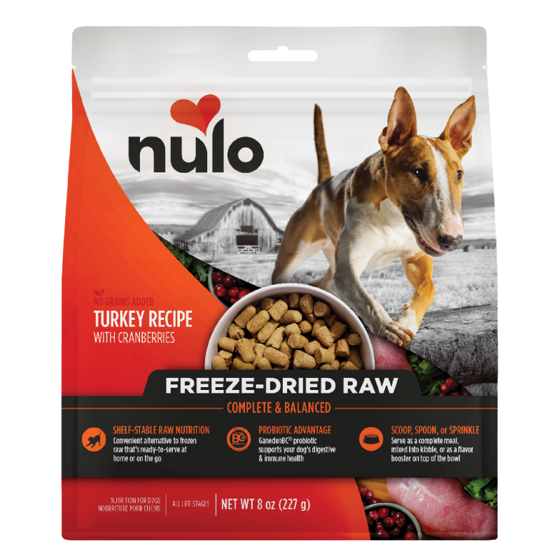 Nulo-Freestyle Grain Free Turkey Recipe with Cranberries Freeze-Dried Raw Dog Food
