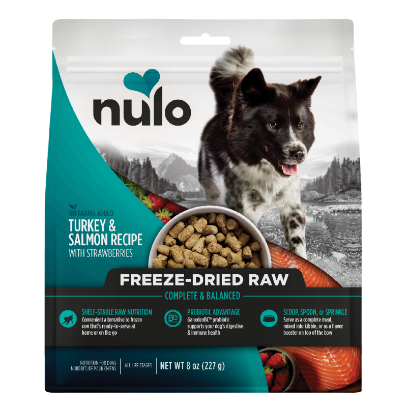 Nulo-Freestyle Grain Free Salmon & Turkey with Strawberries Freeze-Dried Raw Dog Food