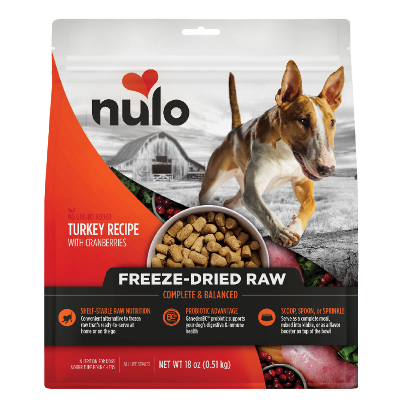 Nulo-Freestyle Grain Free Turkey Recipe with Cranberries Freeze-Dried Raw Dog Food