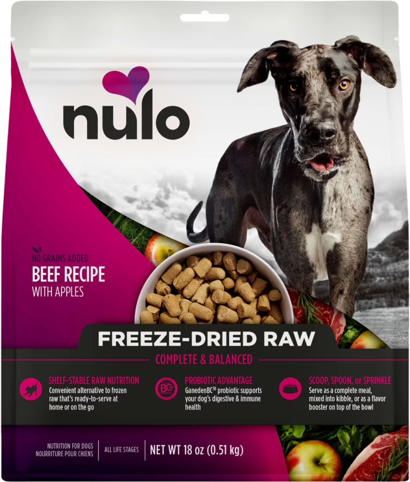 Nulo-Freestyle Grain Free Beef Recipe with Apples Freeze-Dried Raw Dog Food