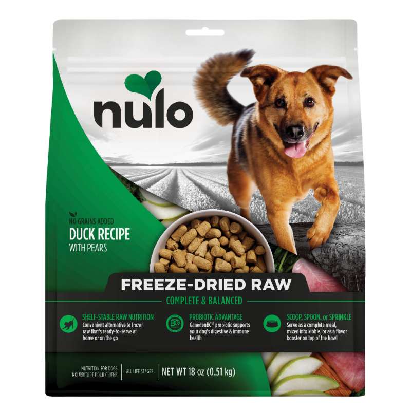 Nulo-Freestyle Grain Free Duck Recipe with Pears Freeze-Dried Raw Dog Food