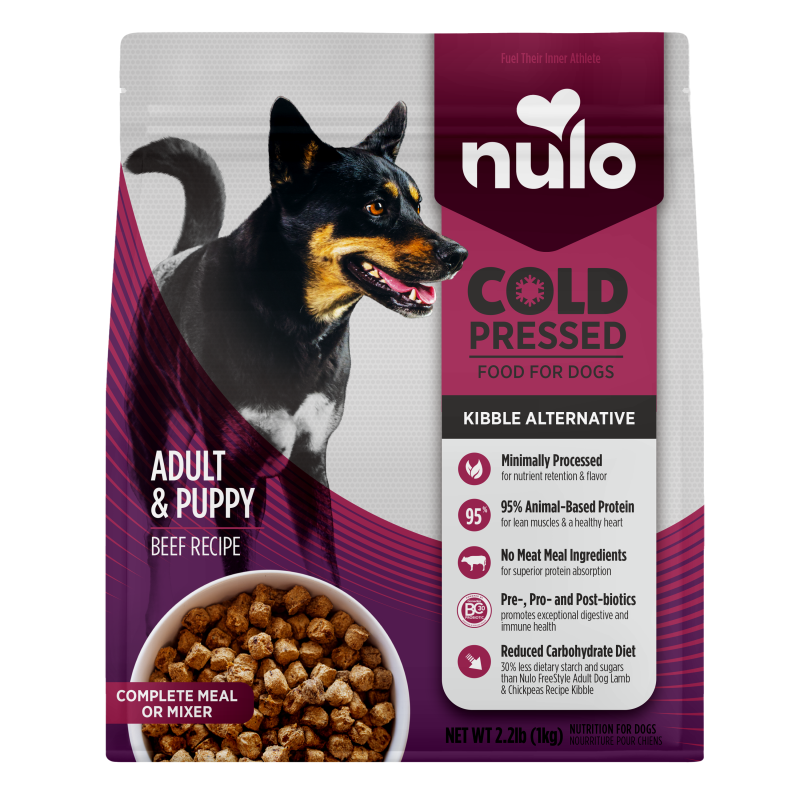 Nulo-Cold Pressed Puppy & Adult Grain-Free Beef Recipe Dry Dog Food