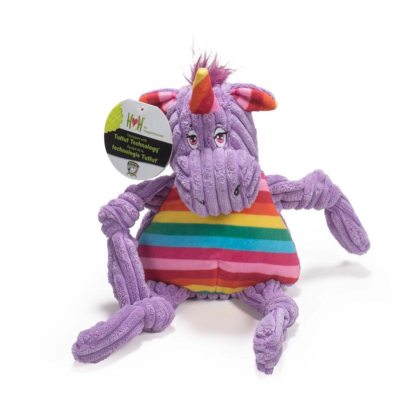 HuggleHounds Knot Elephant Toy for Dogs-Sm
