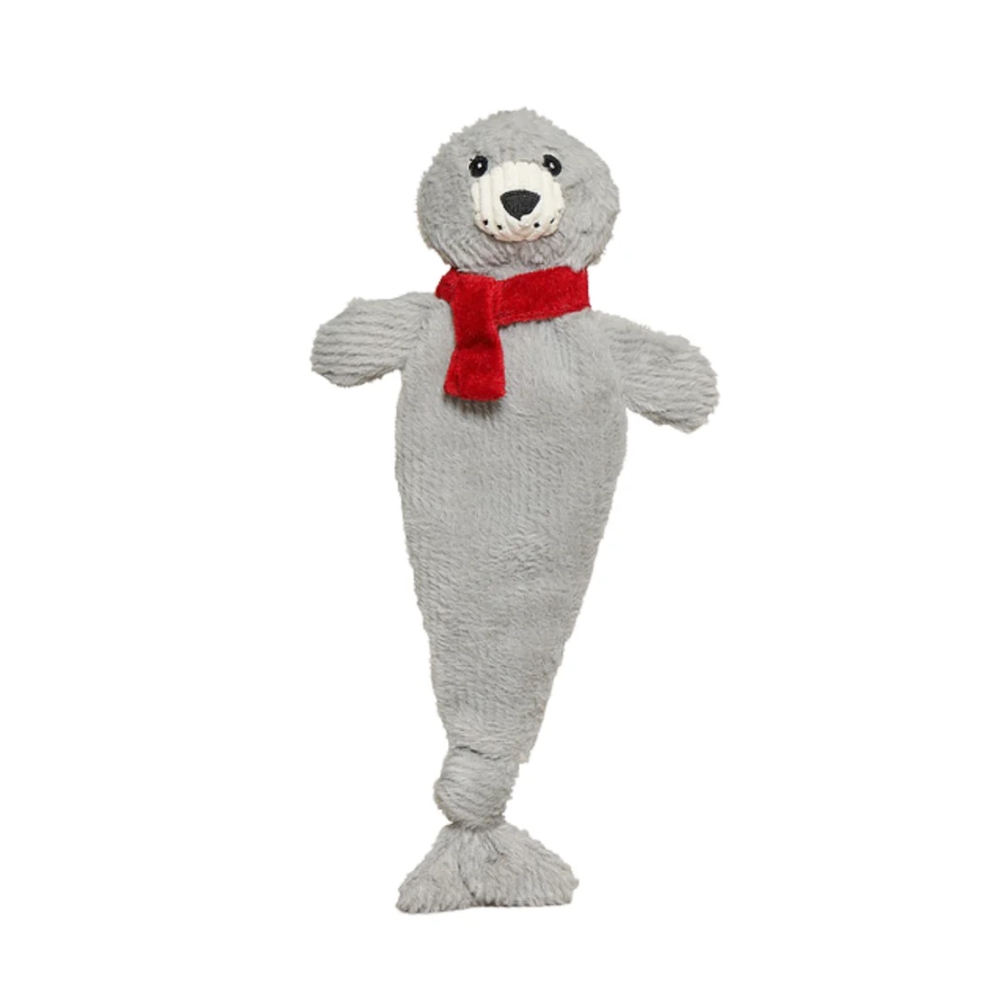 HuggleHounds-HuggleFlatties Holiday Seal Toy for Dogs