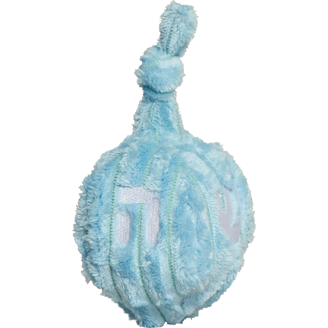 HuggleHounds-Light Blue Dreidel Holiday Toy for Dogs
