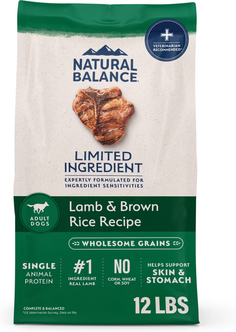 Natural Balance-Limited Ingredient Lamb & Brown Rice Recipe Dry Dog Food