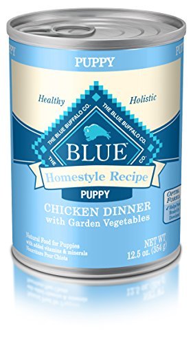 Blue Buffalo-Homestyle Puppy Chicken Dinner with Garden Vegetables and Brown Rice Recipe Canned Dog Food