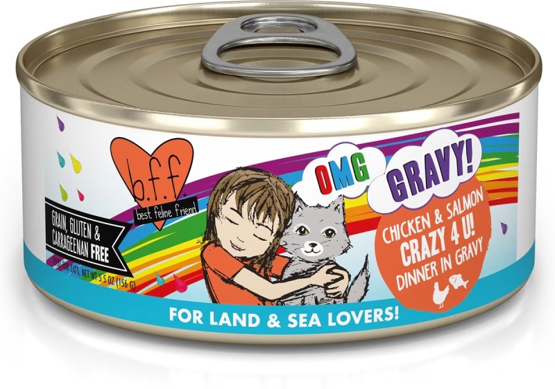 Weruva-BFF OMG Chicken Salmon Crazy 4 U Canned Cat Food