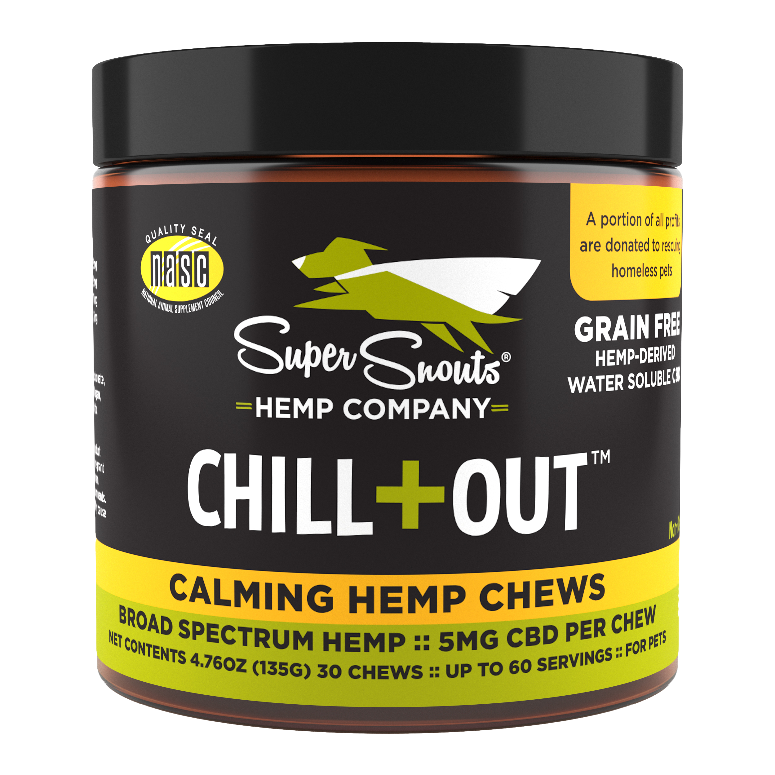 Super Snouts-Grain Free CHILL + OUT Calming Hemp Chews