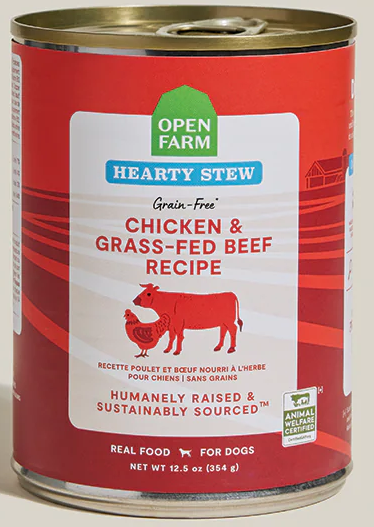 Open Farm-Grain Free Grass Fed Beef Recipe Rustic Stew Wet Dog Food