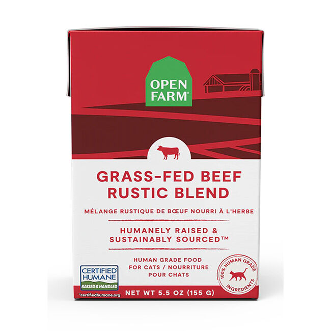 Open Farm-Grain Free Grass Fed Beef Recipe Rustic Blend Wet Cat Food