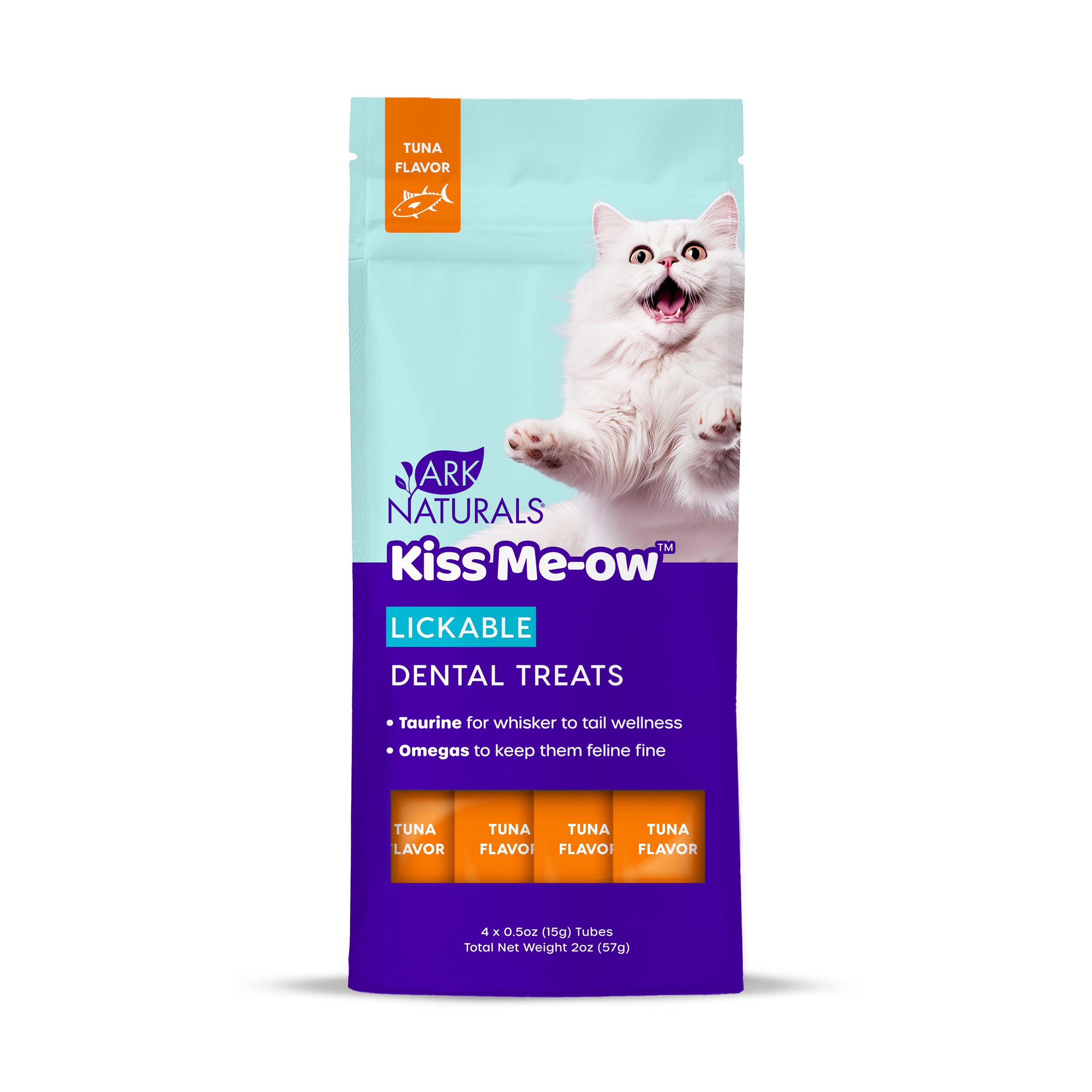 Ark Naturals-Kiss Me-Ow Tuna Lickable Dental Cat Treats