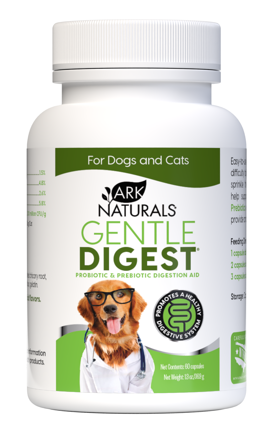 Ark Naturals-Gentle Digest Supplements For Dogs & Cats
