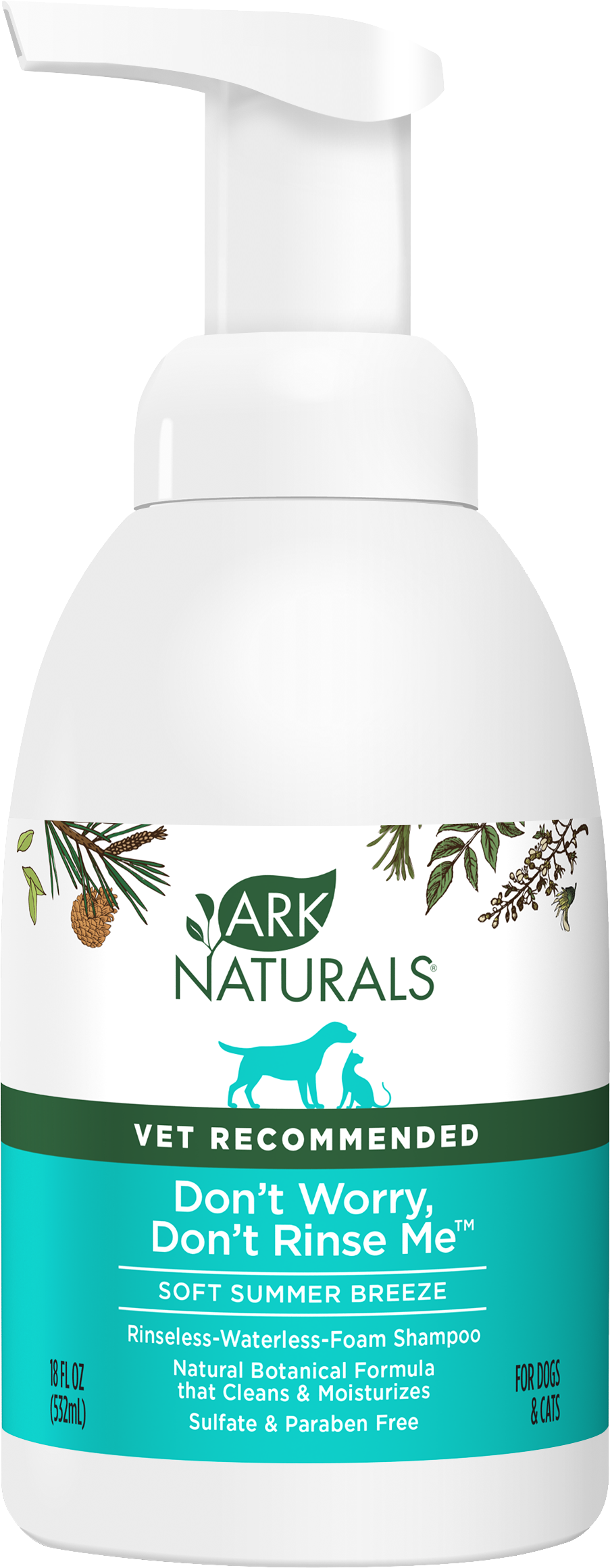 Ark Naturals-Don't Worry...Don't Rinse Me! Rinseless Waterless Foam Shampoo
